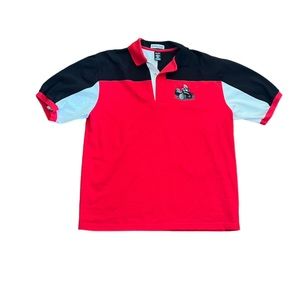 Vintage Speed Zone Race Gear Embroidered Motorcycle Polo Shirt